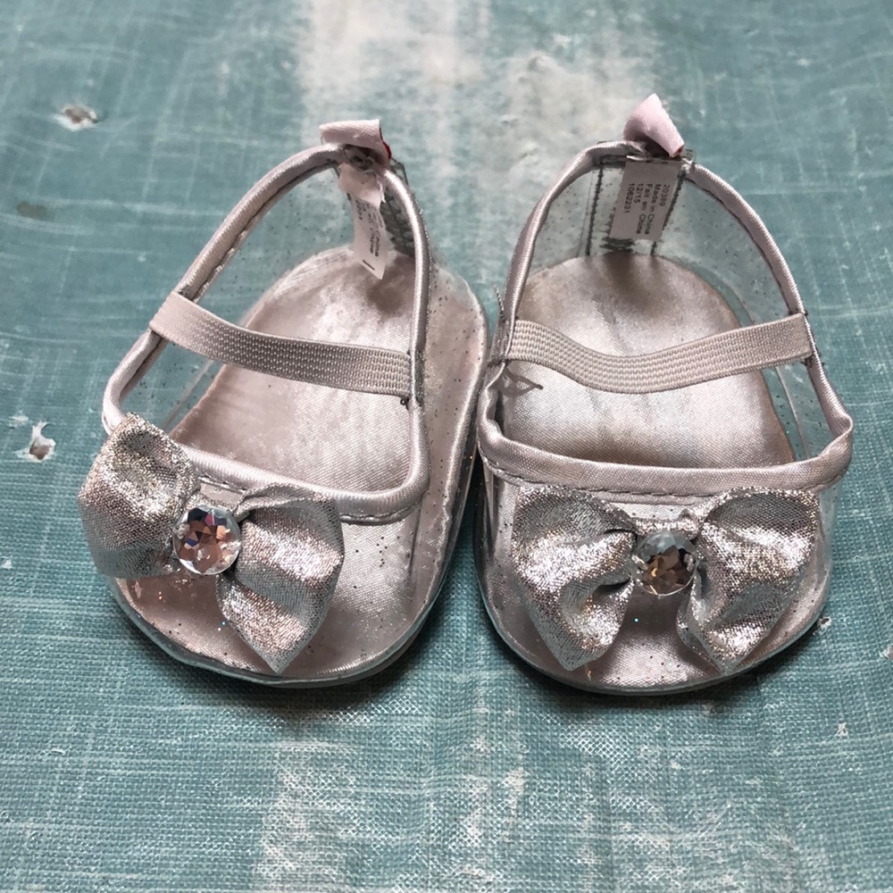 Build a bear clear heel shoes